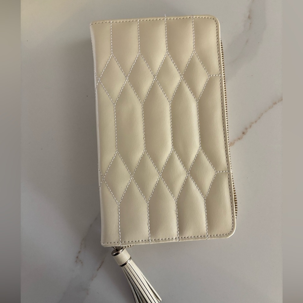 WOLF Caroline Cream Leather Jewelry Portfolio Casr